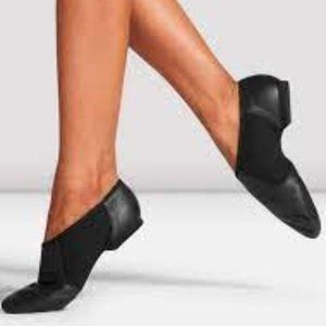 Black neoflex leather jazz shoe size 8.5